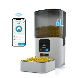 papifeed automatic pet feeder, Cat/Dog Feeder, Smartphone App Controlled Feeder